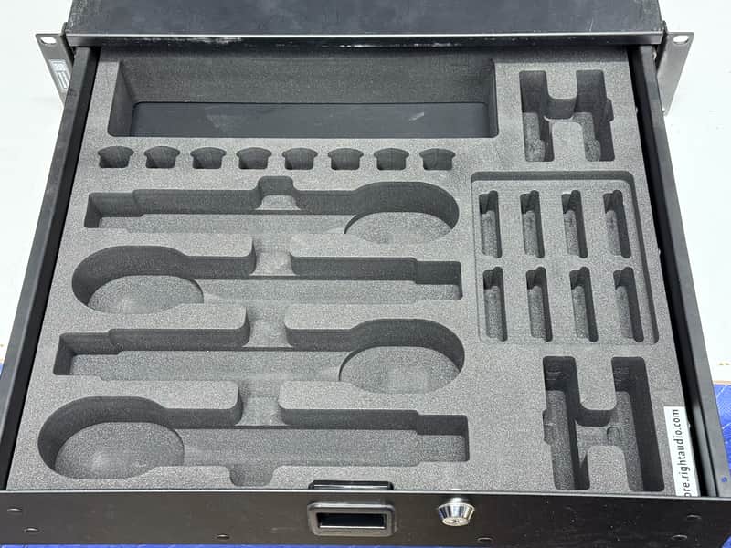 Custom Foam Insert for Rack Drawer fits Shure Axient Digital Wireless Handhelds and Bodypacks ADX1 ADX2 SB910 SB920 image 1
