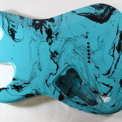 Multicolor HSS Hardtail Strat Stratocaster body Fits Fender neck P517 image 2