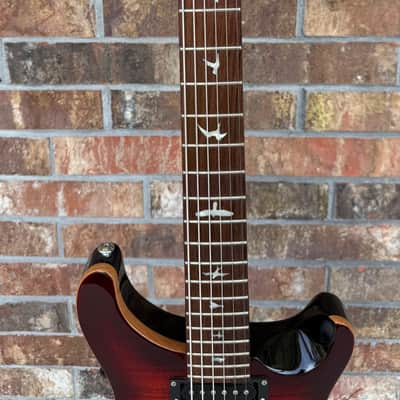 PRS SE 277 Baritone 2018 - Fire Red Burst- Dlx PRS gig bag, locking tuners image 4