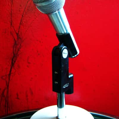Vintage 1970's Astatic 850-S dynamic cardioid microphone Satin Chrome w cable Low Z Shure 545S PROP image 5