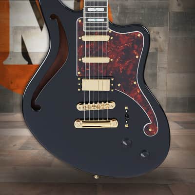 D'Angelico Deluxe Bedford SH - Black (DADBEDSHSBKGS) image 1