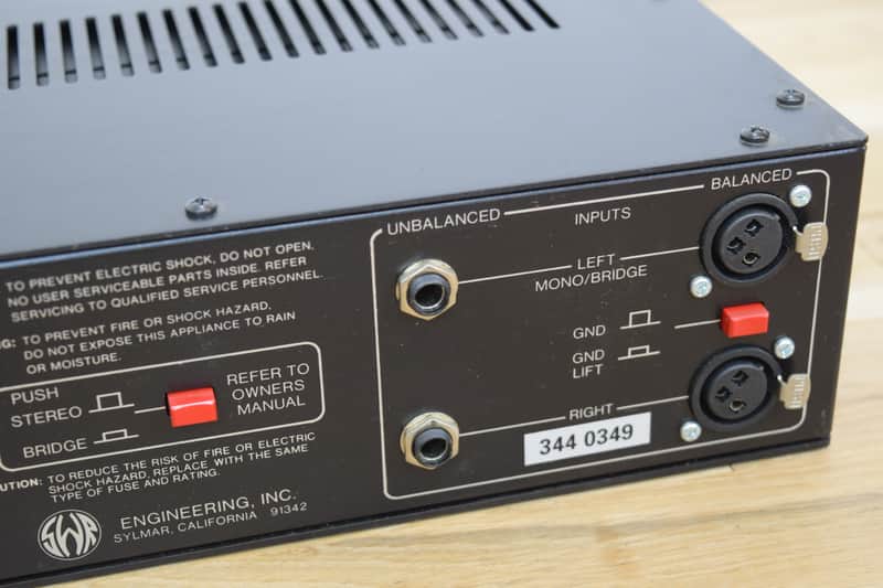 SWR Stereo 800 bass power amp near MINT!-used amplifier for sale