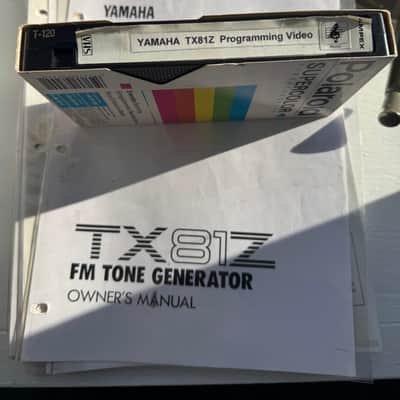 Yamaha TX81Z - Original manual and instructional VHS tape