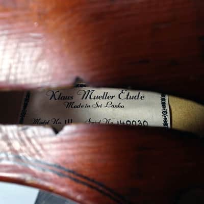 Klaus Mueller Etude Model No. 111 14” Size Violin 1990s image 7