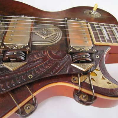 Tony Cochran Guitars Custom #50 "Lidia" 2015 - Aged Leather & Chrome image 9