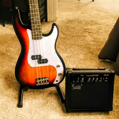 🎸+Amp! Glarry P Style Electric Bass Guitar +Rosewood Fretboard +Soft Case/Gig Bag +Strap +Cable +Pick!🎸 image 4