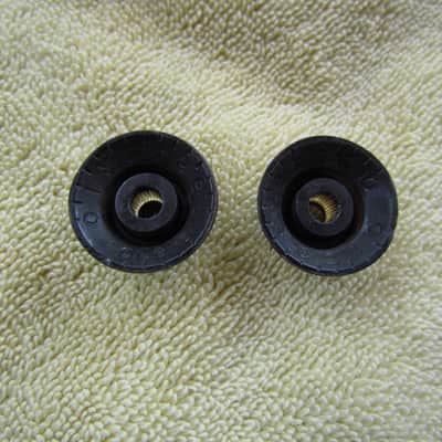Vintage Gibson Reflector Knobs 1960's Era Black Vintage Gibson Top Hat Knobs Vintage Correct READ ENTIRE DESRIPTION image 3