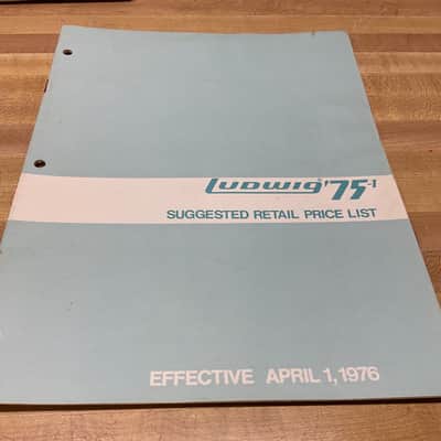 Ludwig 1976 Suggested Retail Price List image 1