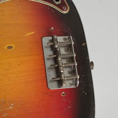Fender Precision Bass Solid Body Electric Bass Guitar (1964), ser. #L38032, original black tolex hard shell case. image 17