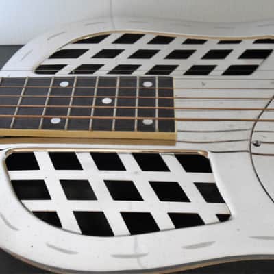 1937 National ''Exploding Palm Tree'' Tricone Square Neck Resonator Guitar image 17