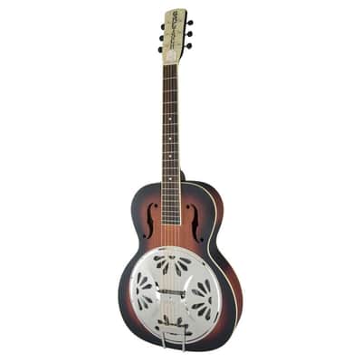Gretsch G9220 6-String Resonator Electric Guitar with Bobtail Round Neck with Gretsch Ampli-Sonic Diaphragm Resonator Cone (Right-Handed, 2-Color Sunburst) image 3