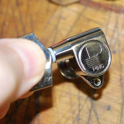 New Old Stock Ping 3x3 Chrome Guitar Tuners with installation Screws #2 image 2