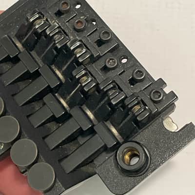1980's Kramer Model Guitars Black Floyd Rose II Licensed Tremolo Guitar Bridge image 14