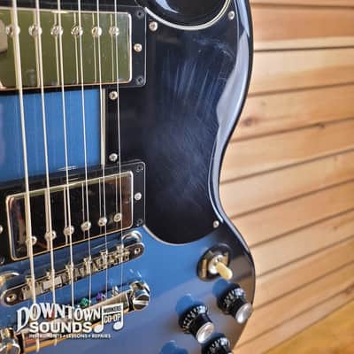 2025 Gibson SG Standard '61 with Gibson Hard Case - Pelham Blue Burst, 5lbs 14oz! image 4