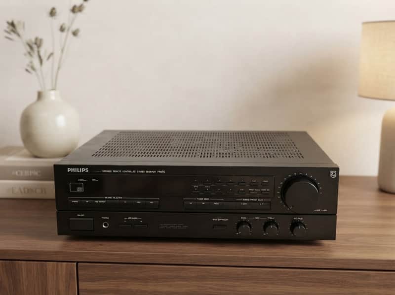 Philips FR-675 Rare Vintage Stereo Receiver Warranty Tested Hi-Fi 2x65W image 1
