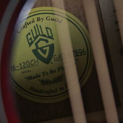 Guild GAD M-120-CH 6-String Concert All-Mahogany Acoustic Guitar w/ HSC Cherry image 10