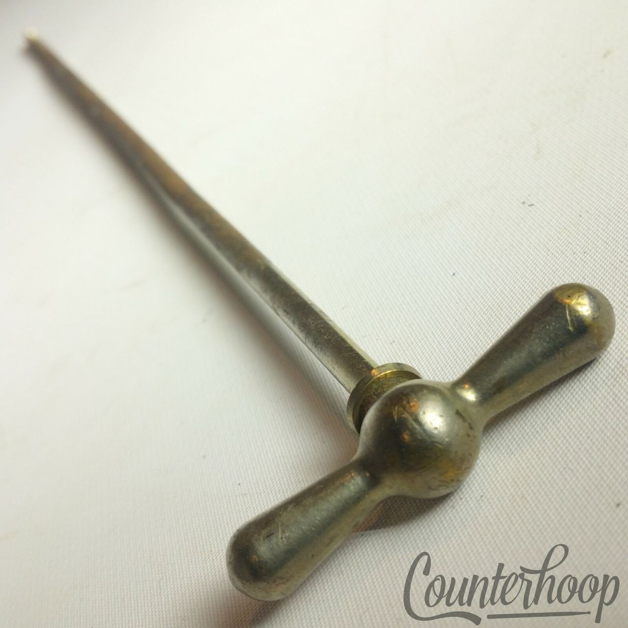 Ludwig x12" Bass Drum Bow-Tie Single Tension T-Rod Vintage 30s Nickel USA — main photograph