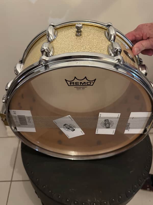 Slingerland 59/60 Radio King Super Gene Krupa 14X7 Silver Sparkle unique custom order features image 1