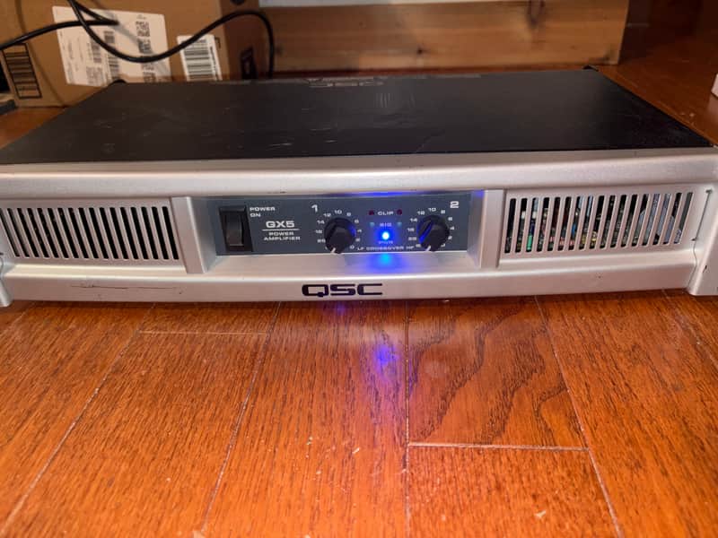 QSC GX5 2-Channel Power Amplifier 2010s - Silver image 1