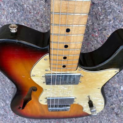 Fender Telecaster Thinline 1972 - Sunburst - Maple fingerboard image 7