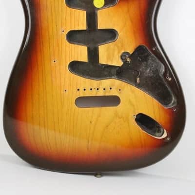 1979 Vintage Fender Stratocaster Sunburst 3-Bolt BODY 4.2 lbs Super CLEAN 1970s USA Strat image 2