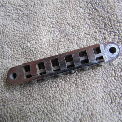 Schaller Tune O Matic Style Bridge Made In Germany Schaller Nashville Style Bridge 90's  Era Chrome image 4