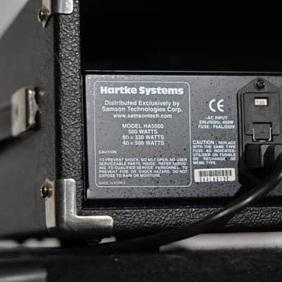 Hartke HA5500 500W Bass Amp Head with XL4.5 Cabinet image 10