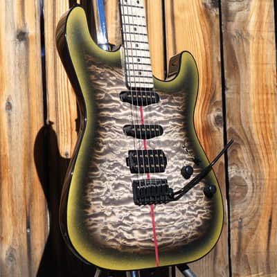 Schecter USA CUSTOM SHOP CET 50th Anniversary PROTOTYPE Metallic Gold w/Black Burst 6-String Electric Guitar w/ Black Tweed Case image 10