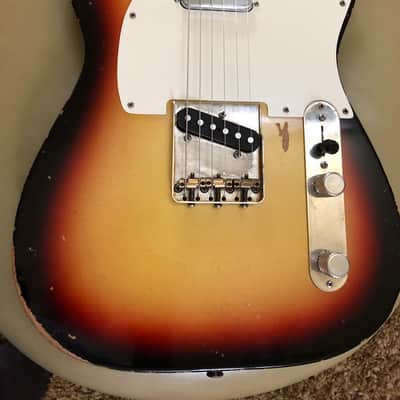 Custom RS Guitarworks Body Double Cut  Telecaster 2018 3 tone Sunburst image 2