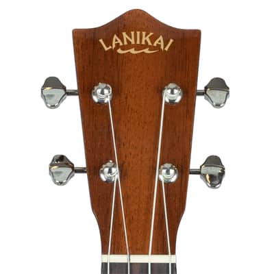 Lanikai All Solid Mahogany Acoustic/Electric Baritone Cutaway Uke Ukulele | +Free Foam Case | Authorized Dealer image 6