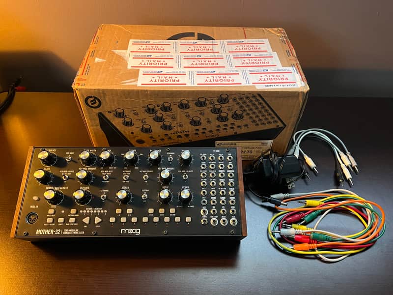 Moog Mother-32 Tabletop / Eurorack Semi-Modular Synthesizer 2015 - Present - Black image 1
