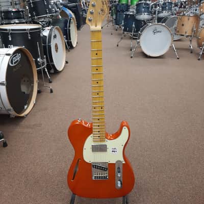 G&L Tribute Series ASAT Classic Bluesboy Semi-Hollow with Maple Fretboard - Clear Orange image 8