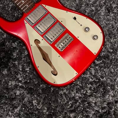 Nashguitars Custom Semi-Hollow Triple Humbucker Hardtail - Candy Apple Red w/OHSC image 4
