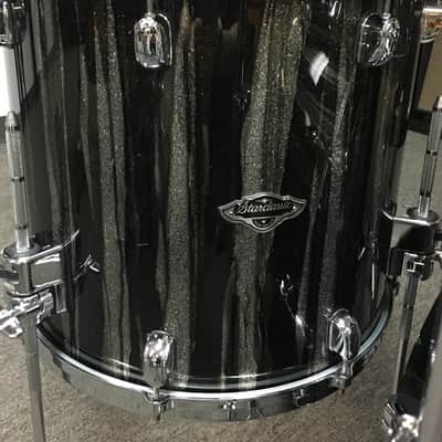 Tama Starclassic Performer B/B Black Clouds Silver Linings 4 piece shell kit w/ matching snare image 6