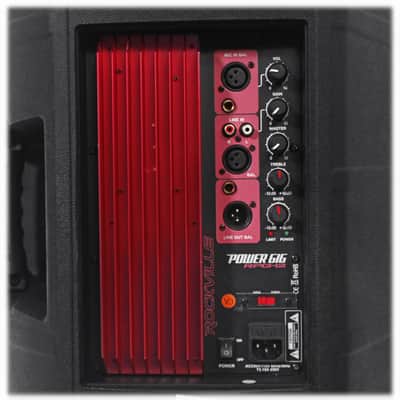 Pair Rockville Power Gig RPG12 12" Powered Active 1600 Watt 2-Way DJ PA Speakers image 5