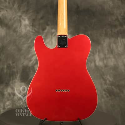 1985 Fender '62 reissue Custom Telecaster Double Bound Candy Apple Red MIJ Japan image 17