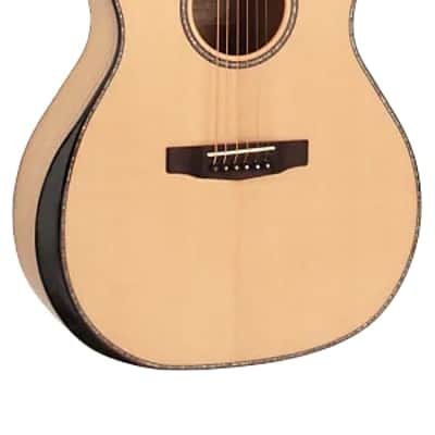 Cort GAMYBEVELNAT Grand Regal Myrtlewood Bevel Cut Mahogany Neck 6-String Acoustic-Electric Guitar image 10