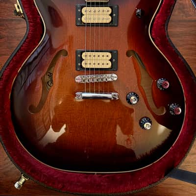 Guild Starfire IV SF 4D 1981 USA vintage with factory DiMarzio pickups OG plush hardshell case image 17
