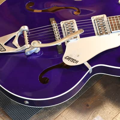 2020 Gretsch G6120SH Brian Setzer Hot Rod Semi-Hollow Electric Guitar Purple Metallic + OHSC image 6