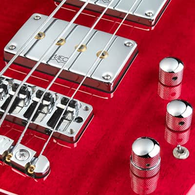 Warwick Jack Bruce Signature Survivor Fretted 4 String Electric Bass Guitar Burgundy Red Stain image 3