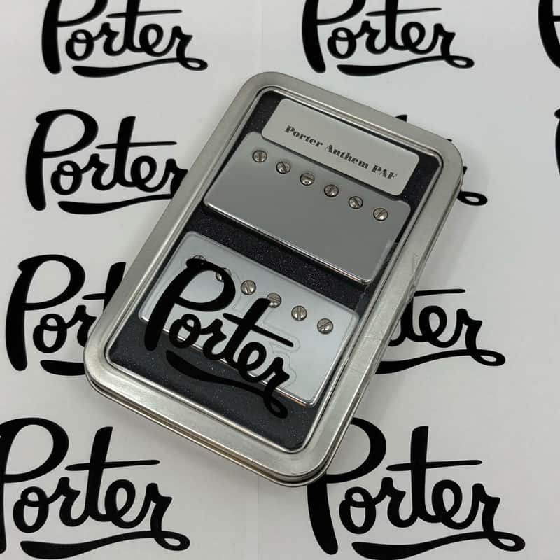 Porter Anthem PAF Humbucker Pickup Set - Chrome imagen 1
