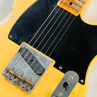 Fender Custom Shop Limited '50s Esquire Heavy Relic Secret Agent 2022 - Aged Nocaster Blonde image 7