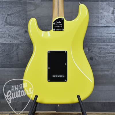 Mint Fender Limited Edition American Ultra II Stratocaster HSS - Graffiti Yellow with Hardshell Case image 2