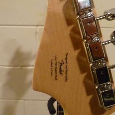 Squier Paranormal Strat-O-Sonic 2025 Sapphire Blue P90 Pickups w/ Fender Gig Bag and Ernie Ball Black guitar strap image 2