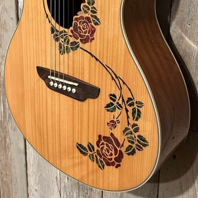NEW Luna Oracle Rose Folk Acoustic-Electric Guitar, Support Small Business and Buy It Here! image 5