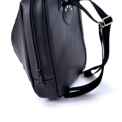 French Horn Gig Bag - Screw Bell - Leather (Smooth Black) - Glenn Cronkhite image 5