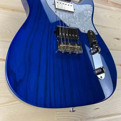 Suhr Custom T 2019 Trans Blue 2 Humbucker Thornbuckers image 3