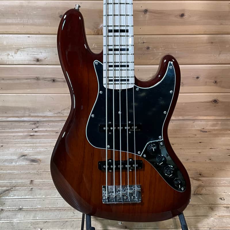 Fender Custom Shop Custom Classic V Electric Jazz Bass Guitar - Violin Burst image 1