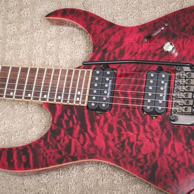 Ibanez RG920QMZ Premium Electric Guitar   red image 1