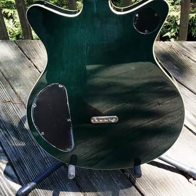 First Act Delia Semi-hollow body guitar - Model CE540 - Blue Green image 8